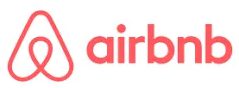 A red and white logo for airbnb.