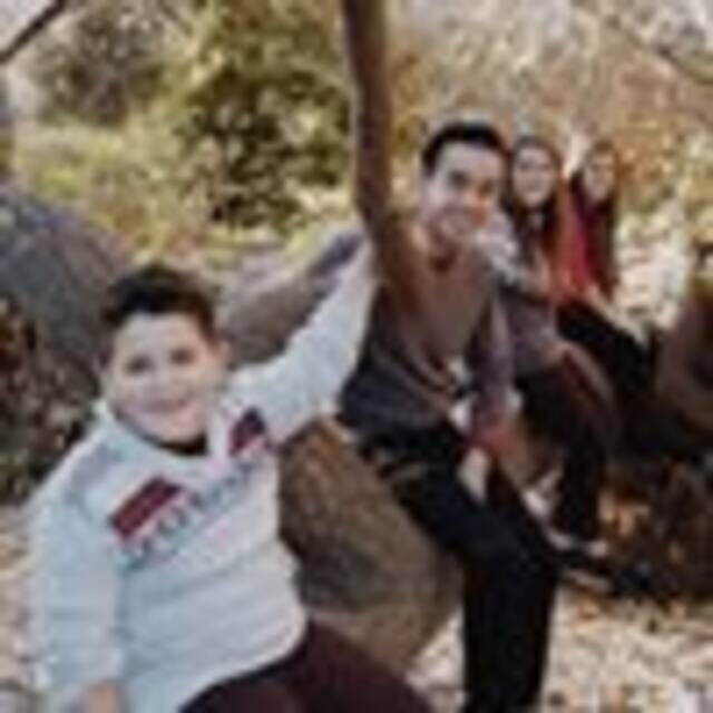 A group of people sitting on top of a tree.